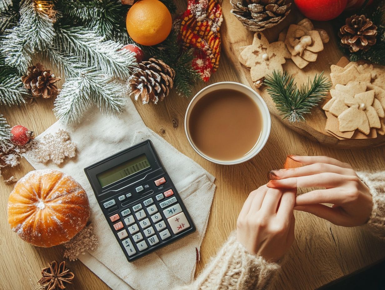 Illustration of strategies to deal with unexpected costs during the holiday season