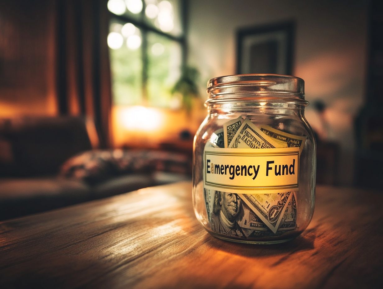 Infographic showing common scenarios for using an emergency fund